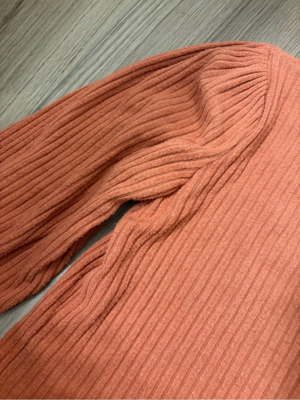 Madewell Ribbed Crewneck Sweater in Rust Orange - Picture 4 of 4